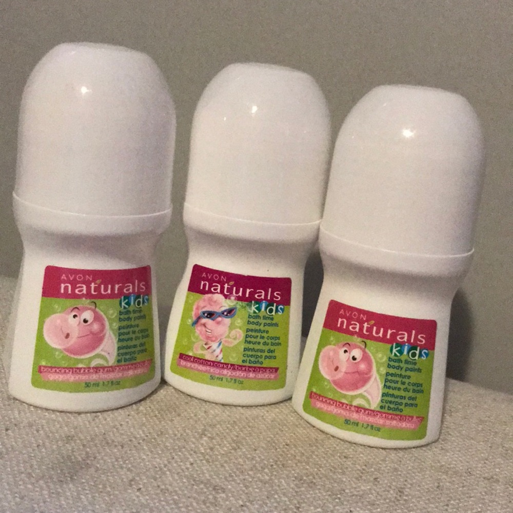 Avon naturals kids bath time body paints.
